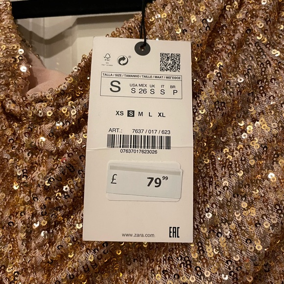 Zara Sequin Dress with Tags - Picture 4 of 4